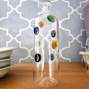Colorful Glass Bottle with Dots
